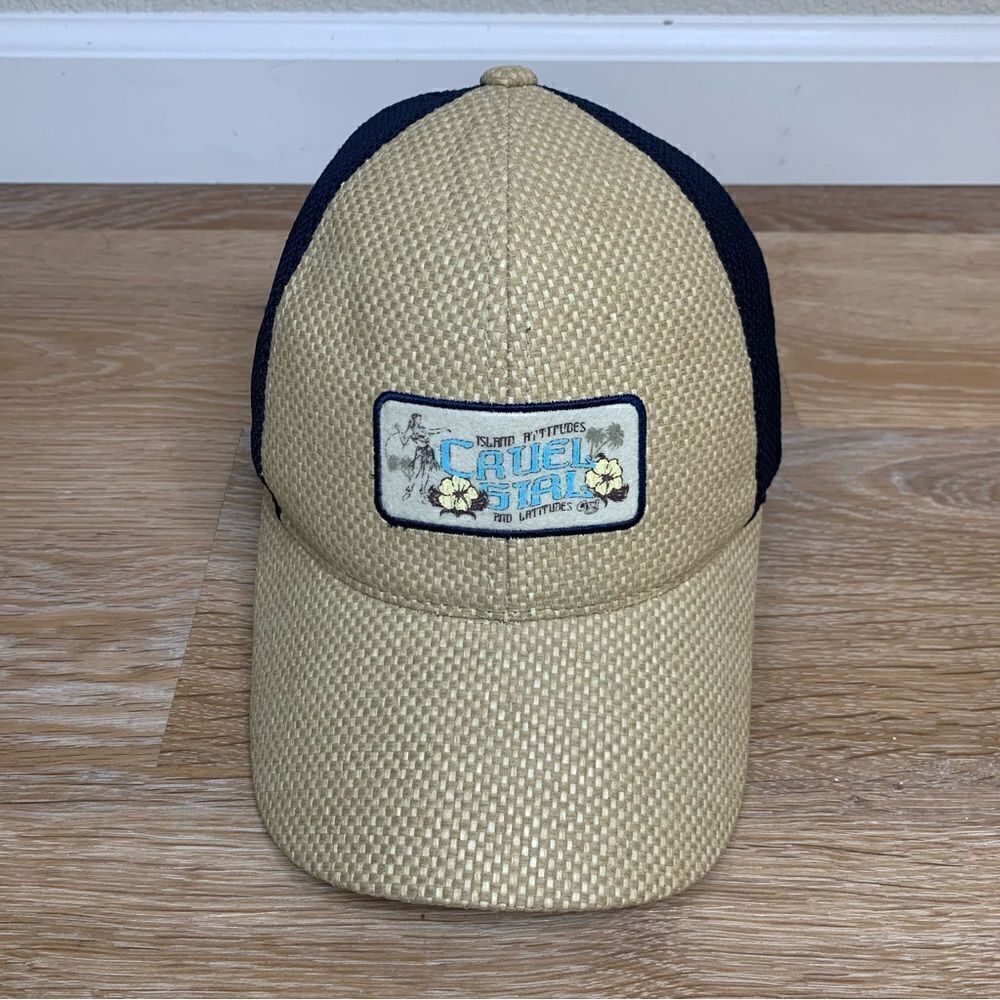 Cruel Girl Island Attitudes Rattan Mesh Snapback Hat
